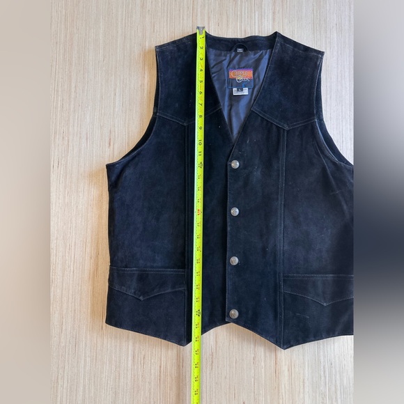 Vintage Cripple Creek Men’s Western Suede Leather Vest - Picture 6 of 6